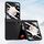 Per Honor Magic V Flip Custodia per telefono antiurto integrata in tre fasi per PC Skin Feel (nera) Per Honor Magic V Flip Custodia per telefono antiurto integrata in tre fasi per PC Skin Feel (nera)