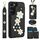 Custodia per cellulare in pelle con motivo floreale a tracolla per Samsung Galaxy S23+ 5G (nera) Custodia per cellulare in pelle con motivo floreale a tracolla per Samsung Galaxy S23+ 5G (nera)