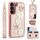 Custodia per cellulare in pelle con motivo floreale a tracolla per Samsung Galaxy S23 FE 5G (oro rosa) Custodia per cellulare in pelle con motivo floreale a tracolla per Samsung Galaxy S23 FE 5G (oro rosa)