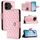 Per vivo iQOO Z9 / Z9 Turbo Custodia per telefono in pelle con texture rombica con cordino (rosa) Per vivo iQOO Z9 / Z9 Turbo Custodia per telefono in pelle con texture rombica con cordino (rosa)
