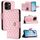 Per vivo iQOO Z9x Custodia per cellulare in pelle con texture rombica con cordino (rosa) Per vivo iQOO Z9x Custodia per cellulare in pelle con texture rombica con cordino (rosa)