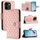 Per vivo iQOO Z9x Custodia per telefono in pelle con texture rombica con cordino (rosa corallo) Per vivo iQOO Z9x Custodia per telefono in pelle con texture rombica con cordino (rosa corallo)