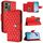 Per vivo V29e / Y200 / V30 Lite Custodia per telefono in pelle con texture rombica con cordino (Rosso) Per vivo V29e / Y200 / V30 Lite Custodia per telefono in pelle con texture rombica con cordino (Rosso)