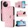 Custodia per cellulare in pelle con texture rombica per vivo V30e con cordino (rosa) Custodia per cellulare in pelle con texture rombica per vivo V30e con cordino (rosa)