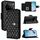 Per vivo X100 Pro Custodia per cellulare in pelle con texture rombica con cordino (nero) Per vivo X100 Pro Custodia per cellulare in pelle con texture rombica con cordino (nero)