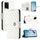 Per vivo Y33s 4G / Y21 2021 / Y21s Custodia per telefono in pelle con texture rombica e cordino (bianco) Per vivo Y33s 4G / Y21 2021 / Y21s Custodia per telefono in pelle con texture rombica e cordino (bianco)