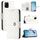 Per vivo Y52s 5G / iQOO U3 Custodia per cellulare in pelle con texture rombica con cordino (bianca) Per vivo Y52s 5G / iQOO U3 Custodia per cellulare in pelle con texture rombica con cordino (bianca)