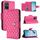 Custodia per cellulare in pelle con texture rombica per vivo T1 5G / iQOO U5e con cordino (rosa rossa) Custodia per cellulare in pelle con texture rombica per vivo T1 5G / iQOO U5e con cordino (rosa rossa)