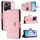 Per vivo Y36 5G / Y36 4G / Y36 India Custodia per cellulare in pelle con texture rombica con cordino (rosa) Per vivo Y36 5G / Y36 4G / Y36 India Custodia per cellulare in pelle con texture rombica con cordino (rosa)