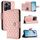 Per vivo Y36 5G / Y36 4G / Y36 India Custodia per telefono in pelle con texture rombica con cordino (rosa corallo) Per vivo Y36 5G / Y36 4G / Y36 India Custodia per telefono in pelle con texture rombica con cordino (rosa corallo)