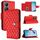 Per vivo Y100 5G Custodia per cellulare in pelle con texture rombica globale con cordino (rosso) Per vivo Y100 5G Custodia per cellulare in pelle con texture rombica globale con cordino (rosso)