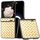 Custodia per telefono in PU con struttura intrecciata con tre parti per Honor Magic V Flip (oro) Custodia per telefono in PU con struttura intrecciata con tre parti per Honor Magic V Flip (oro)