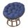Cuscino per culla per amaca morbido rotondo ispessito multifunzionale 100x100 cm (blu navy) Cuscino per culla per amaca morbido rotondo ispessito multifunzionale 100x100 cm (blu navy)
