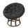 Cuscino per culla per amaca morbido rotondo multifunzionale ispessito 130x130 cm (nero) Cuscino per culla per amaca morbido rotondo multifunzionale ispessito 130x130 cm (nero)
