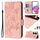 Custodia per telefono antifurto in pelle RFID rosa goffrata per Honor Play 50 Plus 5G (rosa) Custodia per telefono antifurto in pelle RFID rosa goffrata per Honor Play 50 Plus 5G (rosa)