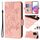 Custodia per telefono antifurto in pelle RFID rosa goffrata globale per Honor 200 Lite (rosa) Custodia per telefono antifurto in pelle RFID rosa goffrata globale per Honor 200 Lite (rosa)