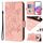Custodia per telefono antifurto in pelle RFID rosa goffrata per Honor Magic6 Pro 5G (rosa) Custodia per telefono antifurto in pelle RFID rosa goffrata per Honor Magic6 Pro 5G (rosa)