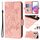 Custodia per telefono antifurto in pelle RFID rosa goffrata per Honor X7a 4G / Play 7T 5G (rosa) Custodia per telefono antifurto in pelle RFID rosa goffrata per Honor X7a 4G / Play 7T 5G (rosa)