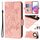 Per Honor X40 5G / X9a 5G / Magic5 Lite Custodia antifurto in pelle RFID rosa goffrata (rosa) Per Honor X40 5G / X9a 5G / Magic5 Lite Custodia antifurto in pelle RFID rosa goffrata (rosa)