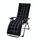 Cuscino per poltrona reclinabile da giardino ispessito 170x53x8 cm Cuscino per sedia a dondolo da giardino (nero)