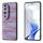 Per vivo S19 Pro Custodia per telefono in PU con struttura a reticolo colorato con cornice nera (viola) Per vivo S19 Pro Custodia per telefono in PU con struttura a reticolo colorato con cornice nera (viola)