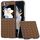 Custodia per telefono in PU con trama intrecciata con cornice nera per Samsung Galaxy Z Flip6 (marrone) Custodia per telefono in PU con trama intrecciata con cornice nera per Samsung Galaxy Z Flip6 (marrone)