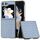 Custodia per telefono in PU con trama intrecciata con cornice nera per Samsung Galaxy Z Flip6 (azzurro) Custodia per telefono in PU con trama intrecciata con cornice nera per Samsung Galaxy Z Flip6 (azzurro)