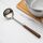 Utensili da cucina con manico in noce in acciaio inossidabile 304, gadget da cucina per ristoranti domestici, stile: cucchiaio da zuppa Utensili da cucina con manico in noce in acciaio inossidabile 304, gadget da cucina per ristoranti domestici, stile: cucchiaio da zuppa