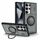 Custodia per telefono con supporto magnetico per PC ibrido TPU scorrevole Camshield per Samsung Galaxy S24 Ultra 5G (grigio)