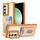 Per Samsung Galaxy S23 FE 5G Porta carte di credito Custodia per telefono in TPU ibrido acrilico (arancione) Per Samsung Galaxy S23 FE 5G Porta carte di credito Custodia per telefono in TPU ibrido acrilico (arancione)
