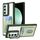 Per Samsung Galaxy S23 FE 5G Porta carte di credito Custodia per telefono in TPU ibrido acrilico (verde) Per Samsung Galaxy S23 FE 5G Porta carte di credito Custodia per telefono in TPU ibrido acrilico (verde)