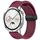 Per Huawei Watch GT4 46mm 22mm cinturino in silicone con fibbia magnetica pieghevole (vino rosso)