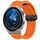 Per Huawei Watch GT3 Pro 46mm 22mm Cinturino in silicone con fibbia magnetica pieghevole (arancione)