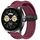 Per Huawei Watch Buds cinturino in silicone con fibbia magnetica pieghevole da 22 mm (vino rosso)