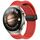 Per Huawei Watch 4 cinturino in silicone con fibbia magnetica pieghevole da 22 mm (rosso)
