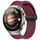 Per Huawei Watch 4 Cinturino in silicone con fibbia magnetica pieghevole da 22 mm (vino rosso) Per Huawei Watch 4 Cinturino in silicone con fibbia magnetica pieghevole da 22 mm (vino rosso)