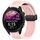Per Garmin Forerunner 255 22mm cinturino in silicone con fibbia magnetica pieghevole (rosa)