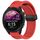 Per cinturino in silicone con fibbia magnetica pieghevole Garmin Forerunner 255 Music da 22 mm (rosso)