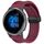 Per Garmin Venu 2 22mm cinturino in silicone con fibbia magnetica pieghevole (rosso vino)