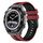 Per Huawei Watch Ultimate 22mm cinturino sportivo in silicone bicolore (rosso + nero) Per Huawei Watch Ultimate 22mm cinturino sportivo in silicone bicolore (rosso + nero)