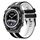 Per Huawei Watch Ultimate 22mm cinturino sportivo in silicone bicolore (nero + bianco)