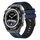 Per Huawei Watch Ultimate 22mm cinturino sportivo in silicone bicolore (blu + nero)
