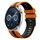 Per Huawei Watch GT3 46mm 22mm cinturino sportivo in silicone bicolore (arancione + nero)