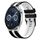 Per Huawei Watch GT3 46mm 22mm cinturino sportivo in silicone bicolore (nero + bianco)
