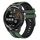 Per Huawei Watch GT Runner 22mm cinturino sportivo in silicone bicolore (verde oliva + nero) Per Huawei Watch GT Runner 22mm cinturino sportivo in silicone bicolore (verde oliva + nero)