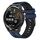 Per Huawei Watch GT Runner 22mm cinturino sportivo in silicone bicolore (blu + nero) Per Huawei Watch GT Runner 22mm cinturino sportivo in silicone bicolore (blu + nero)