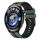 Per Huawei Watch 4 22mm cinturino sportivo in silicone bicolore (verde oliva + nero) Per Huawei Watch 4 22mm cinturino sportivo in silicone bicolore (verde oliva + nero)