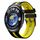 Per Huawei Watch 4 22mm cinturino sportivo in silicone bicolore (nero + giallo)