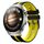 Per Huawei Watch 4 Pro 22mm cinturino sportivo in silicone bicolore (nero + giallo) Per Huawei Watch 4 Pro 22mm cinturino sportivo in silicone bicolore (nero + giallo)