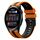 Per Huawei Watch 3 22mm Cinturino sportivo in silicone bicolore (arancione+nero) Per Huawei Watch 3 22mm Cinturino sportivo in silicone bicolore (arancione+nero)